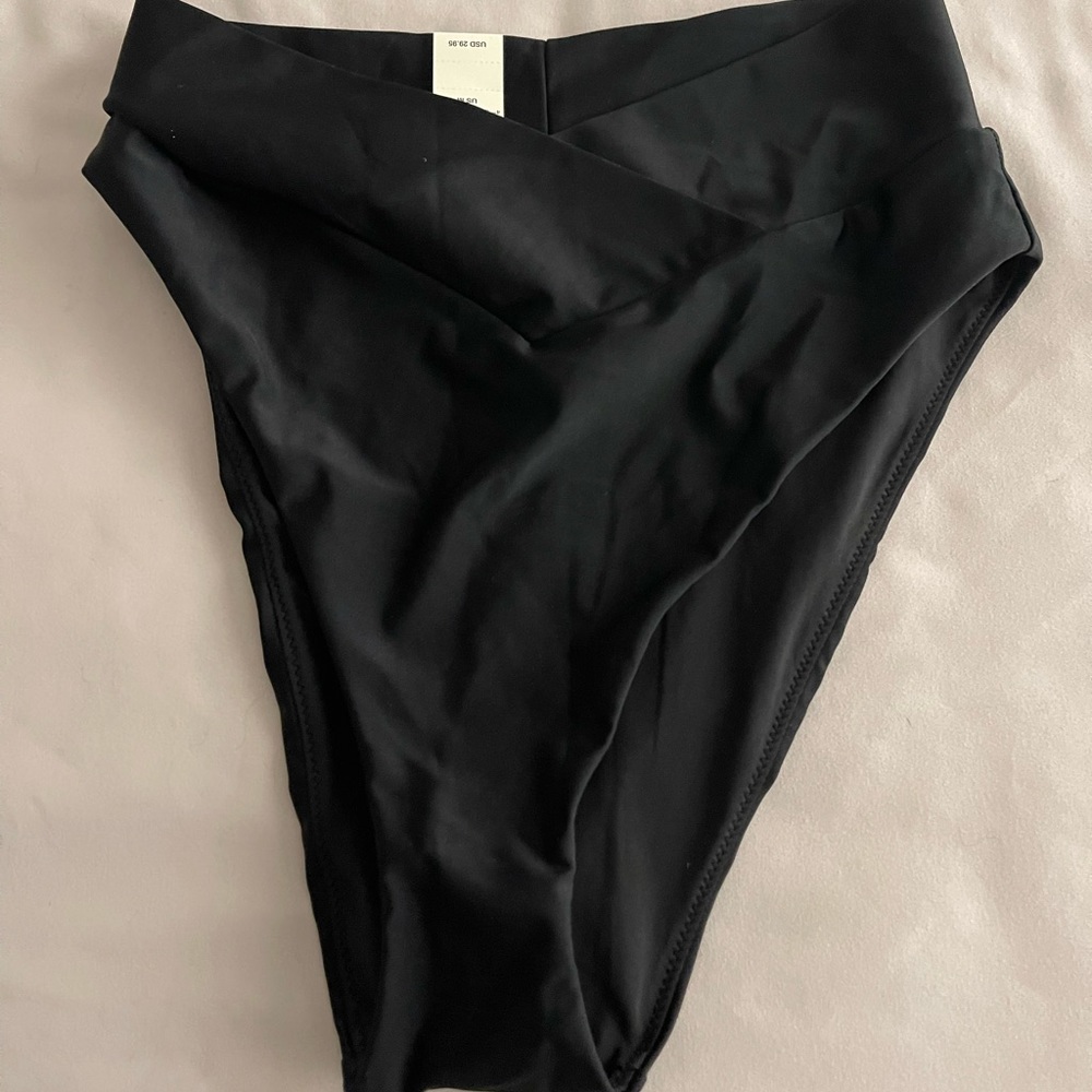Aerie Crossover High Cut Cheeky Bikini Bottom